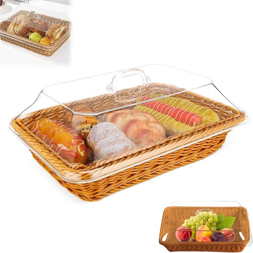 Rattan brotkorb mit deckel aus - brotkorb,