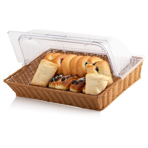 Brotkorb mit deckel rattan - brotkorb,