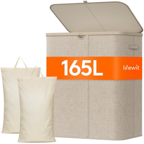 Lifewit 165l wäschekorb - 165l, mit