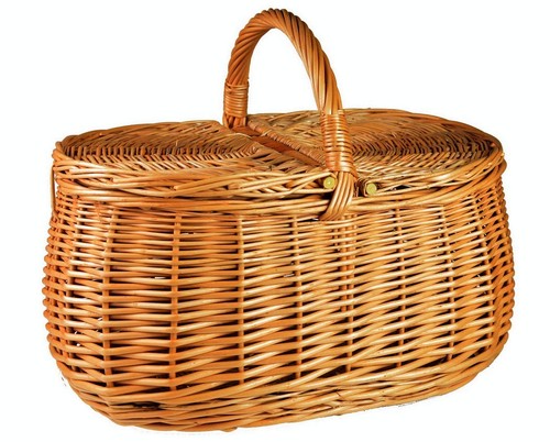 Picknickkorb mit deckel aus - deckel,