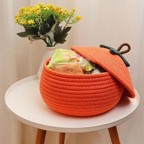 Kürbis aufbewahrungskorb mit - kürbis,