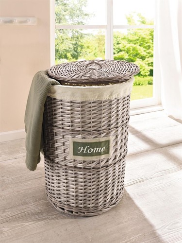 Wäsche korb home aus weide - "home",